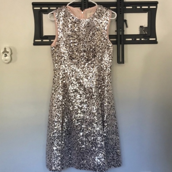 kate spade emma sequin blush dress size 6 nwt - Picture 6 of 13